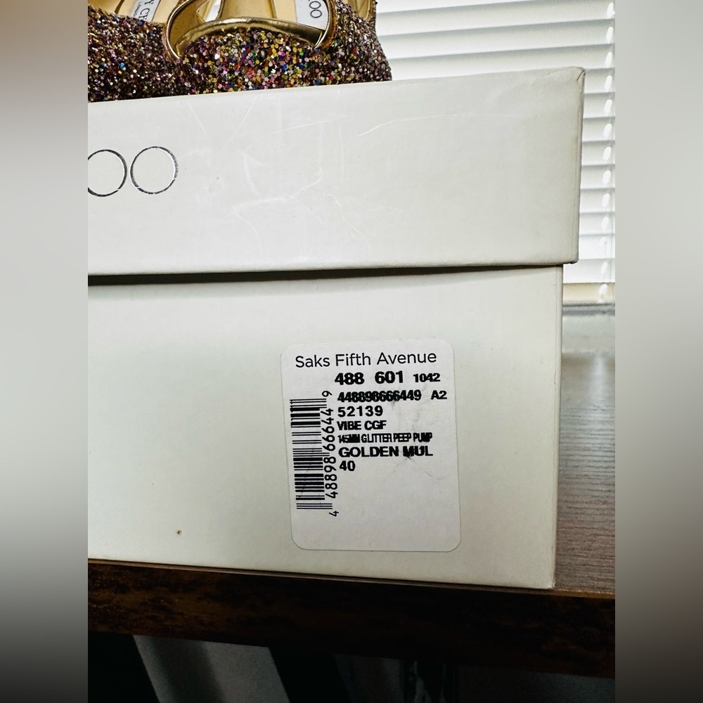 Jimmy Choo Glitter Heels. Size 40 - Picture 5 of 6